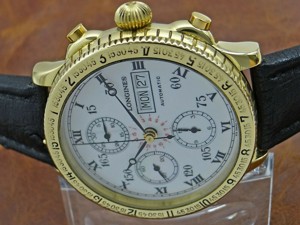 Gigantische LONGINES 6745 CHRONOGRAPH SWISS Automatic Herren Uhr in 18K 750 Gold Bild 5