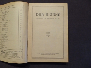 Zeitschrift, Der Eigene, Ein Blatt für Männliche Kultur 9.Jhg.1921, Homosexuell Bild 3