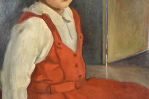 Gemälde, Mädchenporträt, verso sign. O.Nagel '40 Bild 2