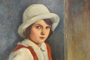 Gemälde, Mädchenporträt, verso sign. O.Nagel '40 Bild 6