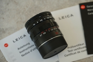 Rare, Leica Summilux M 1,4 50mm. Black paint finish Bild 8