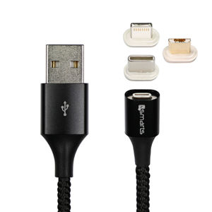 Lade - Daten Kabel 2.0 USB-A auf C, Lightning & Micro USB