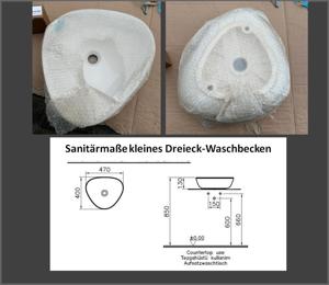 1x Doppel-Waschbecken 2x kleine Waschbecken weiß - NEU v. privat Bild 3