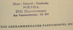 Das Oberammergauer Passionsspiel 1970 Textbuch - Daisenberger - gut erhalten Bild 6