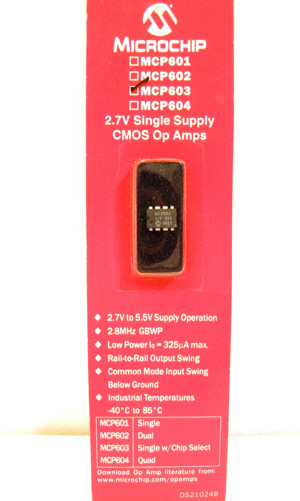 1 Stück - Microchip - MCP603 - 2.7V Single Supply CMOS Op Amps - Neu + OVP Bild 1