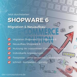 Shopware 6 - Onlineshop * Neuaufbau, Migration & Support