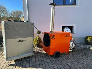 Heizkanone mieten zum Heizen von Hallen, Baustellen, Festzelten