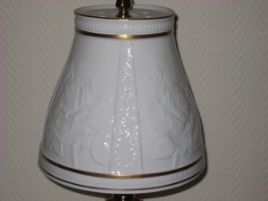 Lithophanie-Lampe, Porzellanschirm Bild 5