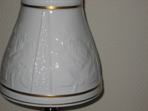 Lithophanie-Lampe, Porzellanschirm Bild 7