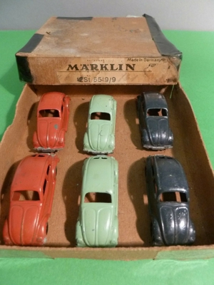 6 Märklin VW Brezelkäfer im Händlerkarton 55199 ca.1939, Guß Bild 7