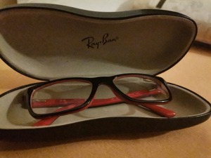 Ray Ban Kinder Brille rot black 