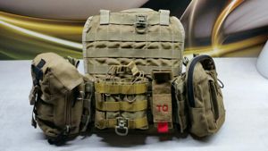  Top original US Tactical Taylor Plattenträger Coyote Kugelsicher mit SK 3 Kevlar