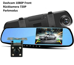 Dashcam 1080P Parkfunktion + Rückfahrkamera - Neu mit 2 Jahren Garantie Bild 3