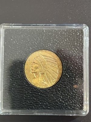  5 US Dollar Indian Head Gold Colin 1912 Bild 3