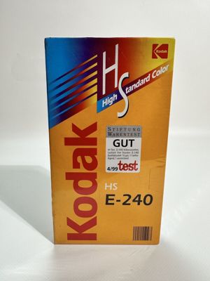 Kodak HS E 240 VHS Video Cassette Leer Tape Stereo Neu NOS 4 Std.