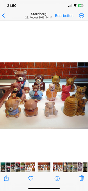 Bären-Dosen, 13 Stück f. Zucker Salz etc