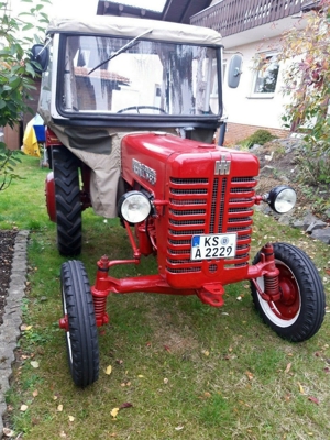 oldtimer traktor IHC D320 Farmall Bild 9