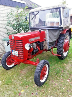 oldtimer traktor IHC D320 Farmall Bild 8