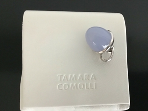 Tamara Comolli Mikado XL Blauer Chalcedon Anhänger 18K Weißgold Bild 6