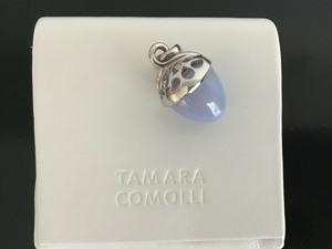 Tamara Comolli Mikado XL Blauer Chalcedon Anhänger 18K Weißgold Bild 1