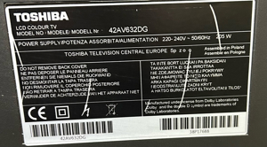 Fernseher Toshiba 42AV632DG Bild 2