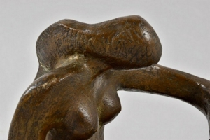 Bronze Figur, sitzender Frauenakt, sign., Joel Martel (1896-1966) Bild 4