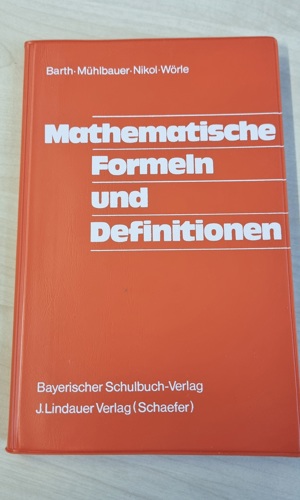 Mathematische Formeln und Definitionen  Bild 1