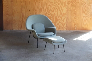Knoll Womb Chair + Ottoman by Eero Saarinen Bild 3
