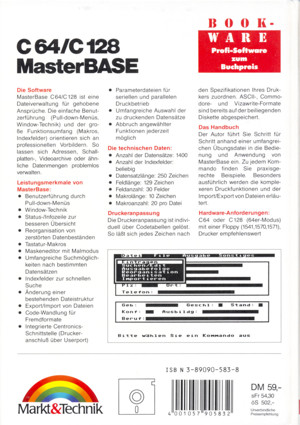 Markt u Technik Buch c64c128 Masterbase Bild 3