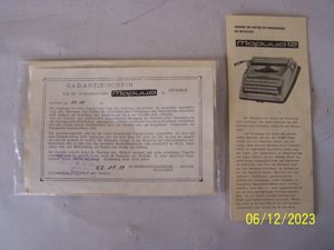 1971 DDR   Bulgarien Reiseschreibmaschine Schreibmaschine Kofferschreibmaschine MARISA Antik Alt Bild 8