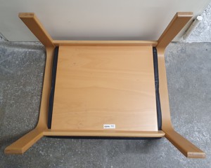 Poäng Hocker Fußhocker Stuhl Ikea Leder Holz Vintage selten! Bild 6
