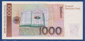 1000 Deutsche Mark DMark DM Schein Banknote Bild 2
