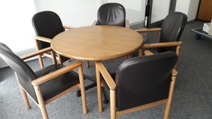 Büromöbel, Bürostuhl, Drehstuhl, Tisch, besprechungstisch, Regal,  Schrank  Bild 7