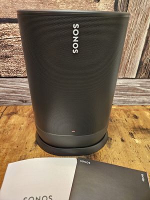 Sonos Move WLAN Bluetooth Smart Speaker - Schwarz Bild 1