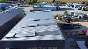 Stahlhalle Gewerbehalle Werkstatt Mehrzweckhalle Bild 7