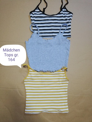 Mädchen drei Tops gr. 164