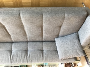 graues Sofa zu verschenken Bild 1