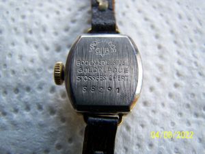DDR Glashütte Damen Armbanduhr Damenuhr Uhr GUB 17 Rubis Goldplaque 17 Rubis Aufziehwerk Bild 2