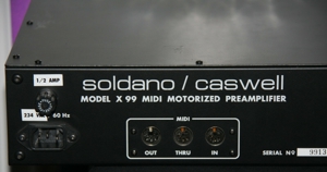 SoldanoCaswell X99 MIDI Motorized Gitarren Preamp 2HE, das Kult Gerät! 220V Bild 7