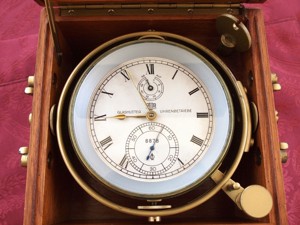 Marine Chronometer, GUB Glashütter Uhrenbetriebe Glashütte Sa No. 8878, Bild 3