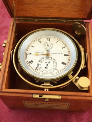 Marine Chronometer, GUB Glashütter Uhrenbetriebe Glashütte Sa No. 8878, Bild 8