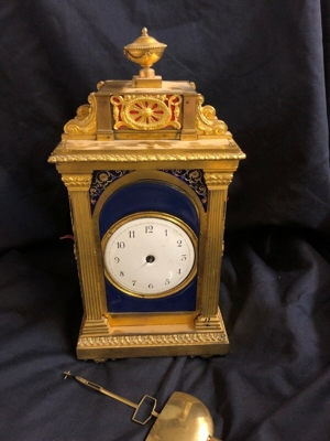 Bracked Clock 44 Schlag Glockenspielwerk Bronze Barock 18. Jhdt. Kaminuhr Antik