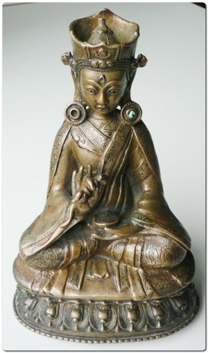 Asiatika Bronze-Figur Tibet 17. Jh