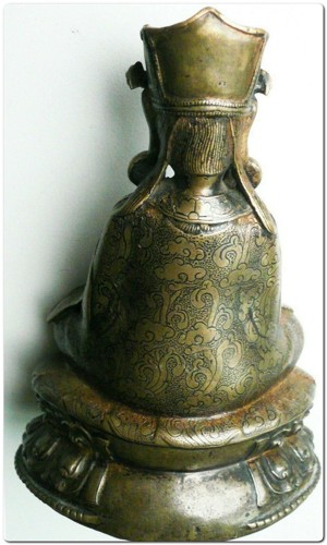 Asiatika Bronze-Figur Tibet 17. Jh Bild 2