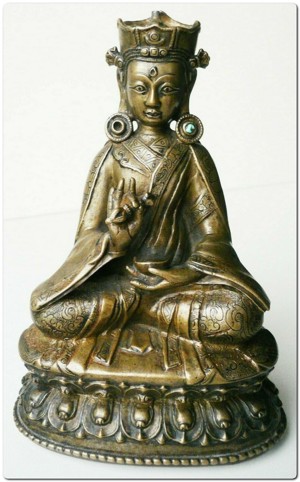 Asiatika Bronze-Figur Tibet 17. Jh Bild 7