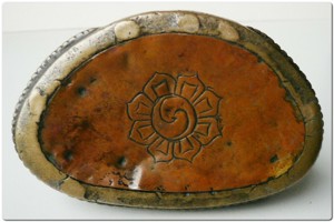 Asiatika Bronze-Figur Tibet 17. Jh Bild 6