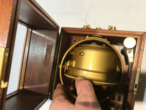 GLASHÜTTE Marinechronometer ca. 70er Jahre Läuft gut Bild 3