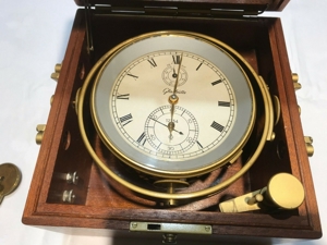 GLASHÜTTE Marinechronometer ca. 70er Jahre Läuft gut Bild 4
