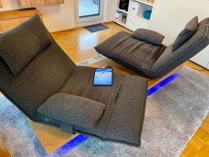 Koinor Free Motion EPOS2 Zweisitzer Sofa Couch Funktion Eiche Licht FREEMOTION Bild 3