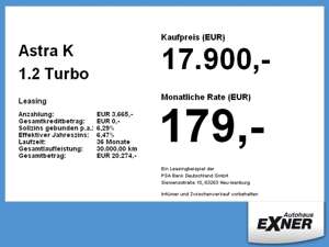 Opel Astra K 1.2 Turbo DESIGNTECH LED, PDC, Klima Bild 4